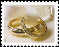 Scott 4397<br />44c Wedding Rings<br />Pane Single<br /><span class=quot;smallerquot;>(reference or stock image)</span>