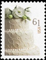 Scott 4398<br />61c Wedding: Wedding Cake<br />Pane Single<br /><span class=quot;smallerquot;>(reference or stock image)</span>