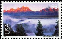 Scott C147<br />98c Grand Teton National Park WY<br />Pane Single<br /><span class=quot;smallerquot;>(reference or stock image)</span>