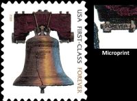Scott 4437<br />Forever Liberty Bell - 2009 Date (ATM)<br />Automated Teller Machine Pane Single<br /><span class=quot;smallerquot;>(reference or stock image)</span>