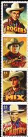 Scott 4446-4449<br />44c Cowboys of the Silver Screen<br />Pane Vertical Strip of 4 #4449a (4 designs)<br /><span class=quot;smallerquot;>(reference or stock image)</span>
