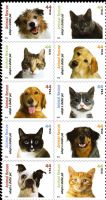Scott 4451-4460<br />44c Adopt a Shelter Pet<br />Pane Block of 10 #4460a (10 designs)<br /><span class=quot;smallerquot;>(reference or stock image)</span>
