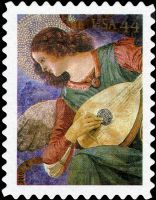 Scott 4477<br />44c Angel With Lute by Melozzo da Forli<br />Pane Single<br /><span class=quot;smallerquot;>(reference or stock image)</span>