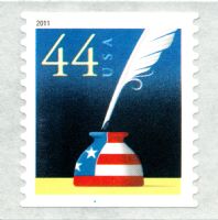 Scott 4496<br />44c Patriotic Quill and Inkwell<br />Coil Single<br /><span class=quot;smallerquot;>(reference or stock image)</span>
