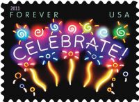 Scott 4502<br />Forever Neon Celebrate!<br />Pane Single<br /><span class=quot;smallerquot;>(reference or stock image)</span>
