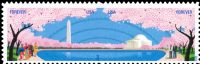 Scott 4651-4652<br />Forever Cherry Blossom Centennial<br />Pane Horizontal Pair #4652a (2 designs)<br /><span class=quot;smallerquot;>(reference or stock image)</span>
