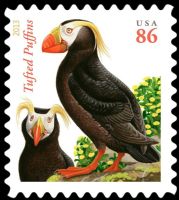 Scott 4737<br />86c Tufted Puffin<br />Orange-red 2013 Date; Pane Single<br /><span class=quot;smallerquot;>(reference or stock image)</span>