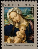 Scott 4815<br />Forever Madonna and Child by Jan Gossaert<br />Double-Sided Booklet Pane Single<br /><span class=quot;smallerquot;>(reference or stock image)</span>