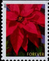 Scott 4816<br />Forever Poinsettia (DSB)<br />2013 Date; Double-Sided Booklet Pane Single<br /><span class=quot;smallerquot;>(reference or stock image)</span>