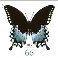 Scott 4736a<br />66c Spicebush Swallowtail Butterfly<br />Imperforate Pane Single<br /><span class=quot;smallerquot;>(reference or stock image)</span>