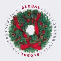 Scott 4814a<br />Global Christmas Wreath<br />Imperforate Pane Single<br /><span class=quot;smallerquot;>(reference or stock image)</span>