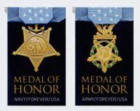 Scott 4823f<br />Forever WWII Medals of Honor: 2013<br />Pestige Folio Pair #4822-4823 (2 designs)<br /><span class=quot;smallerquot;>(reference or stock image)</span>