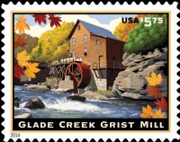 Scott 4927<br />$5.75 Priority Mail: Glade Creek Grist Mill<br />Pane Single<br /><span class=quot;smallerquot;>(reference or stock image)</span>