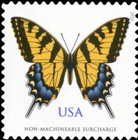 Scott 4999<br />Non Machinable-Rate Eastern Tiger Swallowtail Butterfly<br />Pane Single<br /><span class=quot;smallerquot;>(reference or stock image)</span>