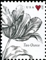 Scott 5002<br />2oz-Rate Tulip & Heart<br />Pane Single<br /><span class=quot;smallerquot;>(reference or stock image)</span>