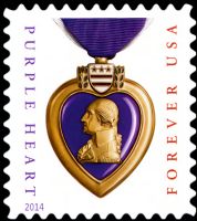 Scott 5035<br />Forever Purple Heart<br />2014 Date; Pane Single<br /><span class=quot;smallerquot;>(reference or stock image)</span>