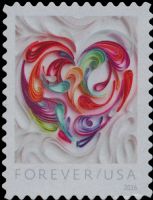 Scott 5036<br />Forever Love: Quilled Paper Heart<br />Pane Single<br /><span class=quot;smallerquot;>(reference or stock image)</span>