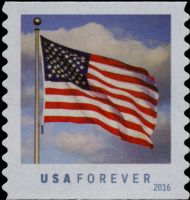Scott 5052<br />Forever U.S. Flag - microprint Right of Pole Under Flag;<br />Coil Single<br /><span class=quot;smallerquot;>(reference or stock image)</span>