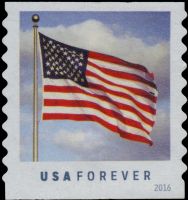 Scott 5053<br />Forever U.S. Flag - microprint on Second White Flag Stripe (Coil)<br />Coil Single<br /><span class=quot;smallerquot;>(reference or stock image)</span>
