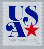 Scott 5061<br />(5c) USA Star NONPROFIT ORG<br />Coil Single<br /><span class=quot;smallerquot;>(reference or stock image)</span>