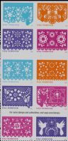Scott 5081-5090<br />Forever Colorful Celebrations<br />Double-Sided Booklet Block of of 10 #5090a (10 designs)<br /><span class=quot;smallerquot;>(reference or stock image)</span>