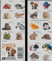 Scott 5106-5125<br />Forever Pets<br />Double-Sided Booklet of 20 #5125a (20 designs) (BC301)<br /><span class=quot;smallerquot;>(reference or stock image)</span>