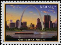 Scott 5157<br />$23.75 Express Mail: Gateway Arch<br />Pane Single<br /><span class=quot;smallerquot;>(reference or stock image)</span>