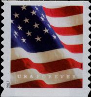 Scott 5158<br />Forever U.S. Flag - microprint on Right End of Fourth Red Flag Stripe<br />Coil Single<br /><span class=quot;smallerquot;>(reference or stock image)</span>