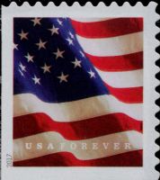 Scott 5160<br />Forever U.S. Flag - microprint on Right End of Fourth Red Flag Stripe<br />Convertible/Double-Sided Booklet Single<br /><span class=quot;smallerquot;>(reference or stock image)</span>