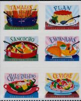 Scott 5192-5197<br />Forever Delicioso<br />Double-Sided Booklet Block of 6 #5197a (6 designs)<br /><span class=quot;smallerquot;>(reference or stock image)</span>
