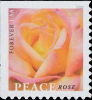 Scott 5280<br />Forever Peace Rose<br />Double-Sided Booklet Pane Single<br /><span class=quot;smallerquot;>(reference or stock image)</span>