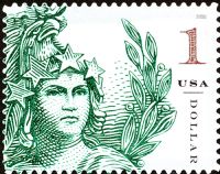 Scott 5295<br />$1.00 Statue of Freedom<br />Pane Single<br /><span class=quot;smallerquot;>(reference or stock image)</span>