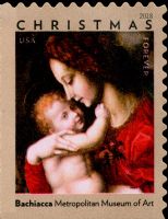 Scott 5331<br />Forever Madonna and Child by Bachiacca (DSB)<br />Double-Sided Booklet Pane Single<br /><span class=quot;smallerquot;>(reference or stock image)</span>