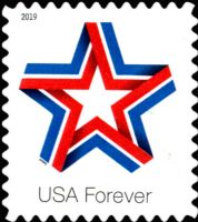 Scott 5361<br />Forever Star Ribbon<br />Pane Single<br /><span class=quot;smallerquot;>(reference or stock image)</span>