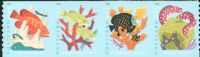 Scott 5367-5370<br />Postcard Rate Postcard Rate Coral Reefs<br />Coil Strip of 4 #5370a (4 designs)<br /><span class=quot;smallerquot;>(reference or stock image)</span>