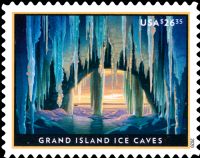 Scott 5430<br />$26.35 Express Mail: Grand Island Ice Caves<br />Pane Single<br /><span class=quot;smallerquot;>(reference or stock image)</span>