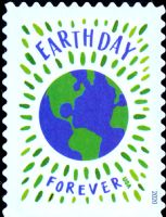 Scott 5459<br />Forever Earth Day (DSB)<br />Double-Sided Booklet Pane Single<br /><span class=quot;smallerquot;>(reference or stock image)</span>