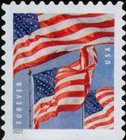 Scott 5659<br />Forever U.S. Flags<br />Double-Sided Booklet Single<br /><span class=quot;smallerquot;>(reference or stock image)</span>