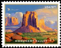 Scott 5666<br />$8.95 Priority Mail - Monument Valley - AZ/UT<br />Pane Single<br /><span class=quot;smallerquot;>(reference or stock image)</span>