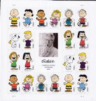 Scott 5726<br />Forever Charles M Schultz<br />Pane of 20 #5726a-5726k x 2 (10 designs)<br /><span class=quot;smallerquot;>(reference or stock image)</span>