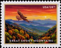 Scott 5752<br />$28.75 Express Mail: Great Smokey Mountains<br />Pane Single<br /><span class=quot;smallerquot;>(reference or stock image)</span>