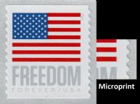 Scott 5789<br />Forever Flag and Freedom (Coil) (BCA) - Tall Backing Paper<br />Coil Single<br /><span class=quot;smallerquot;>(reference or stock image)</span>