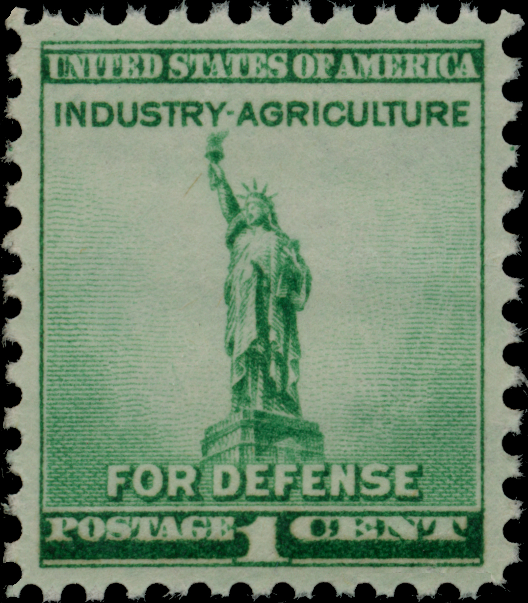 Classic U.S. Stamps Scott 899, 1c Statue of Liberty