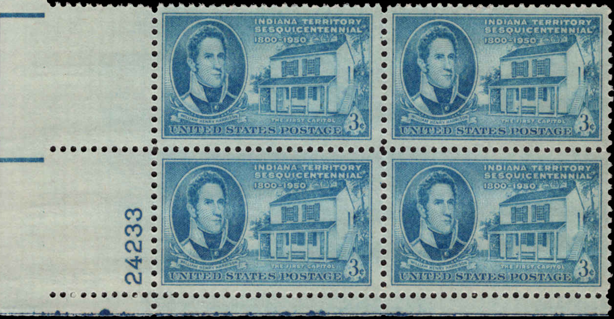 Modern U.S. Stamps Scott 996, 3c Indiana Territory Sesquicentennial