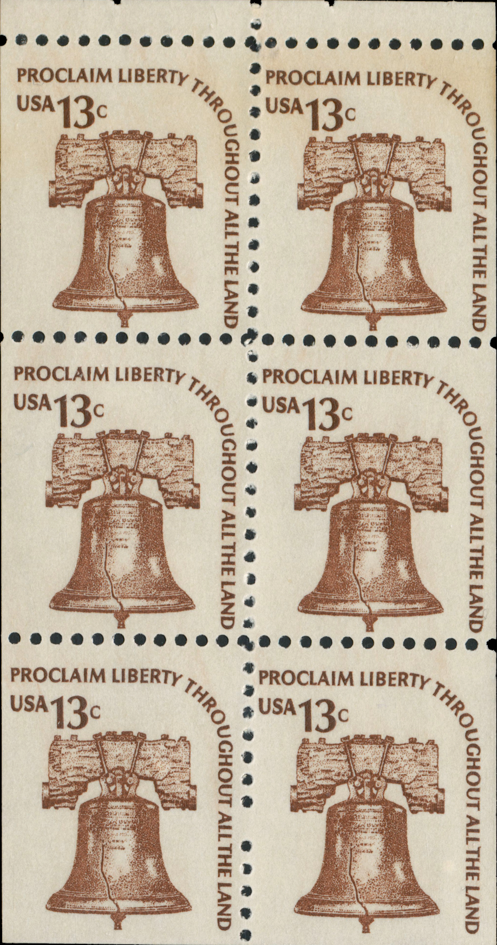 Modern U.S. Stamps Scott 1595, 13c Liberty Bell (VB) PROCLAIM LIBERTY