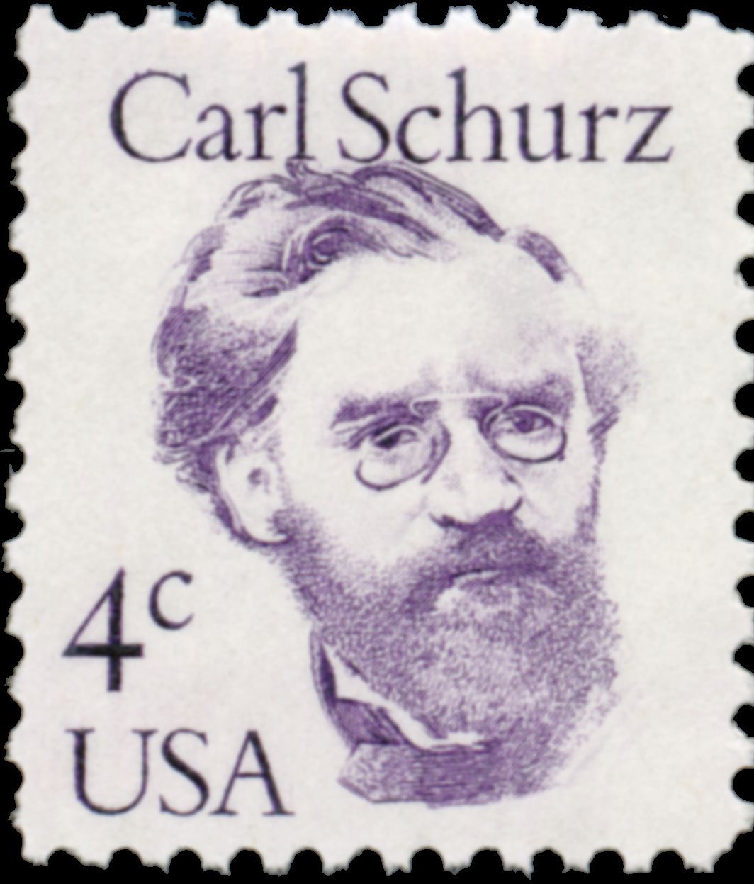 Modern U.S. Stamps Scott 1847, 4c Carl Schurz