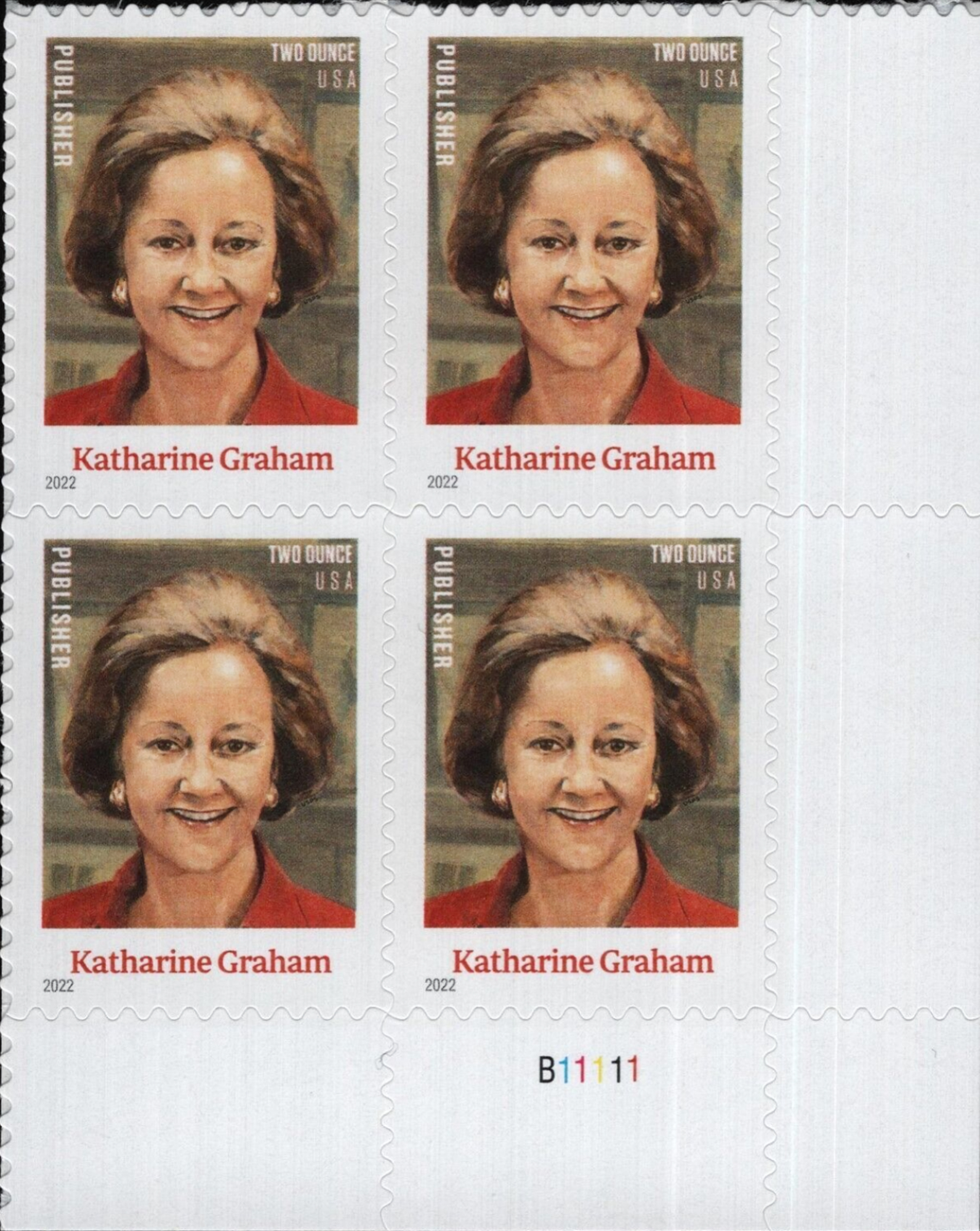 Modern U.S. Stamps Scott 5699, 2ozRate Katharine Graham