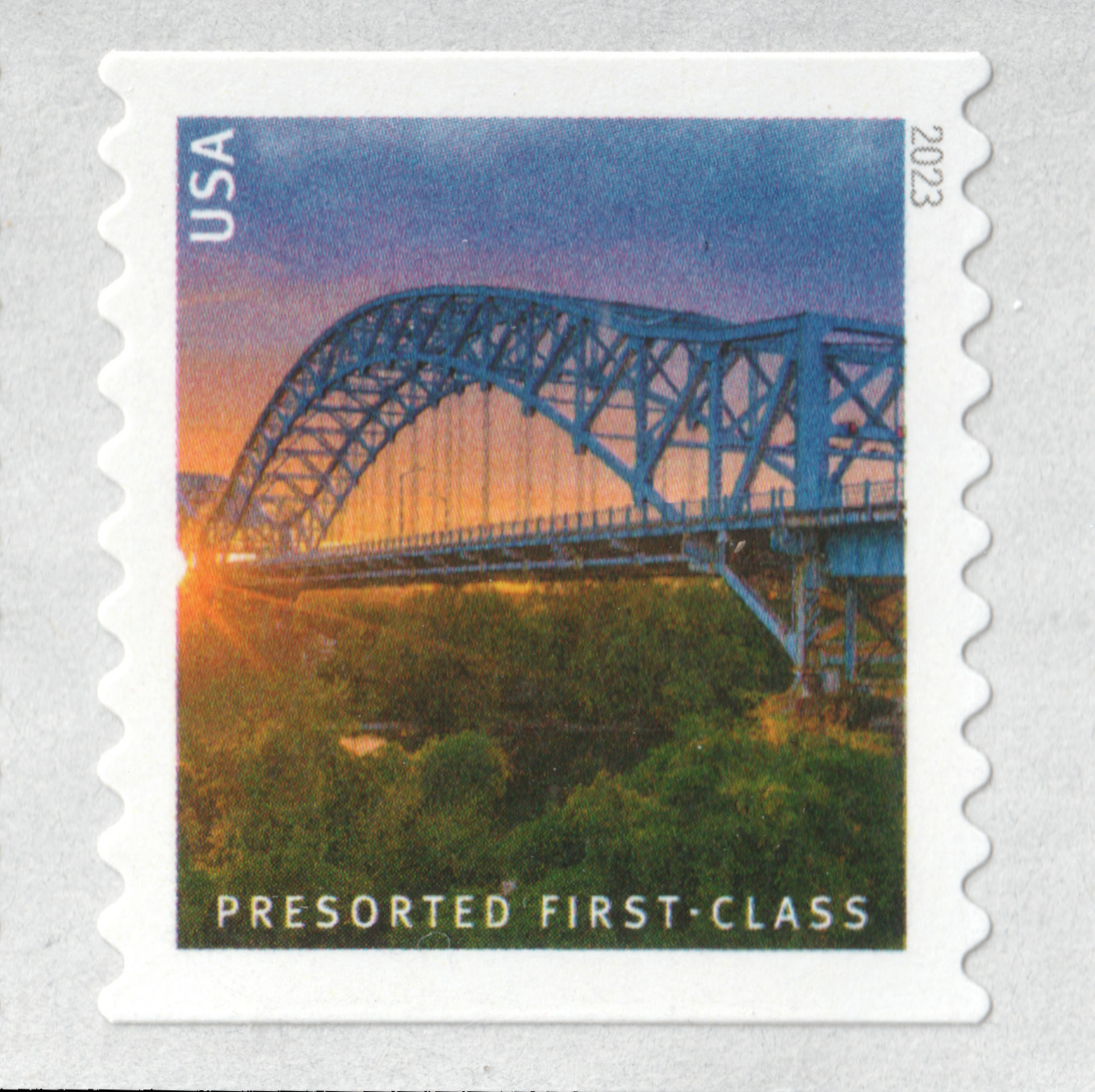 Modern U.S. Stamps: Scott 5808-5811; 5811a, (25c) Bridges